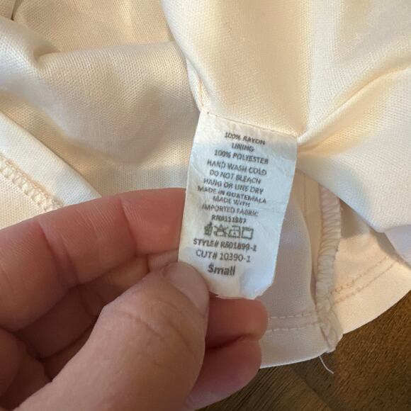 Bohme Beige Gingham Mini Dress - Ruffle Detail - Picture 8 of 11